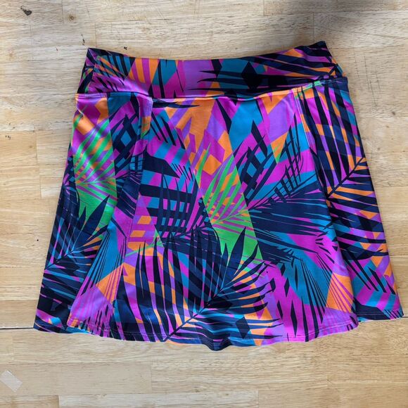 Dona Jo Golf Tennis Pickleball Court Skort Skirt Tropical Size 1.5 Medium EUC - Picture 3 of 11